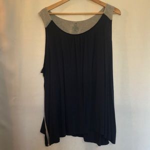 Secret Treasures Sleeveless Pajama Top Navy Size 22/24